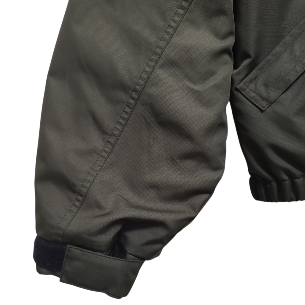 Polo Sport Puffer Vintage 90s Windbreaker with Fleece Lining Pockets XL Olive - Picture 8 of 12